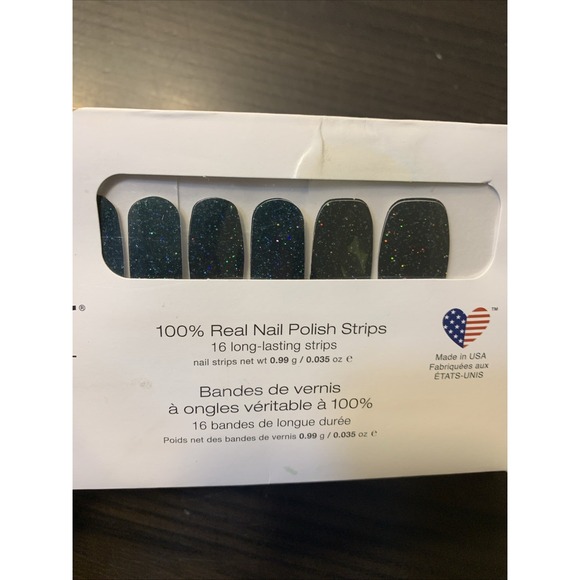 Color Street Other - Color Street Nail Polish Strip Black Sparkles